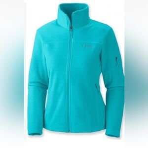COLUMBIA Medium Mint Green Benton Springs Fast TrekFull Zip Fleece Jacket Womens